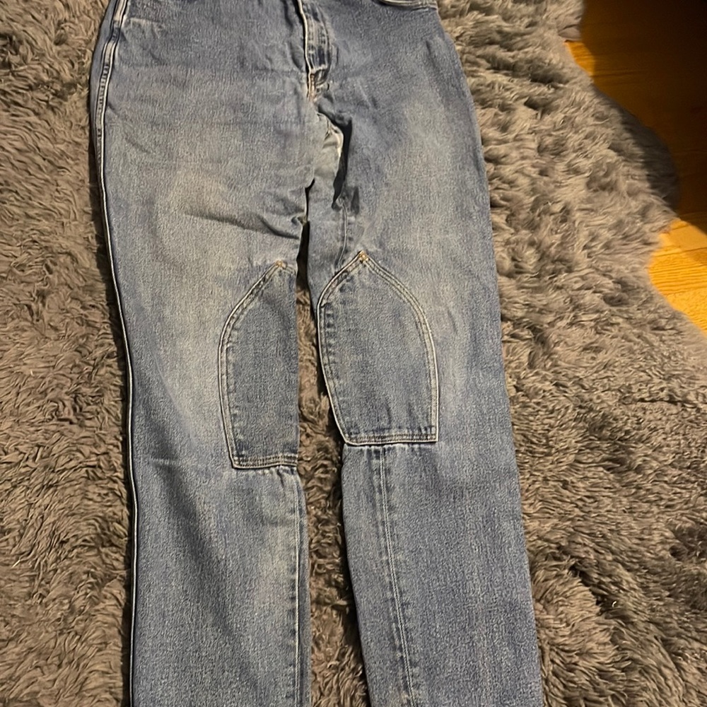 Millers denim riding pants knee patches 30R